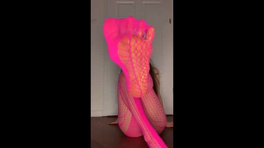 worship my body in fishnet bodysuit