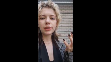 I smoke a real cigarette!