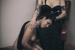 Mistress Bella Vendetta with submissive Brook Rain