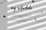 My Schedule