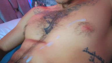 fuck pillow, then masturbate and lots of semen