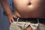 Belly and thick cock