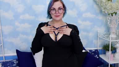 VERY DEEP cleavage on my black dress