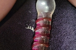 Glass Dildo Creamy Pussy