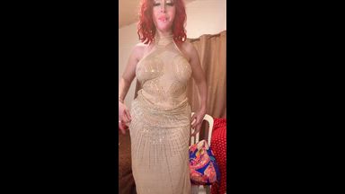 Suck me in my Red Hair and Gown