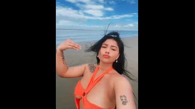 on the beach