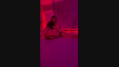 Pole dance topless strip