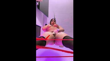 Tacones, streaptease, masturbacion, dildo, 11min
