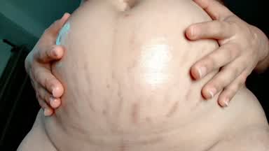 my belly with oil