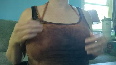 Bikini tease and tit massage