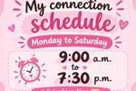 My connection schedule🩷