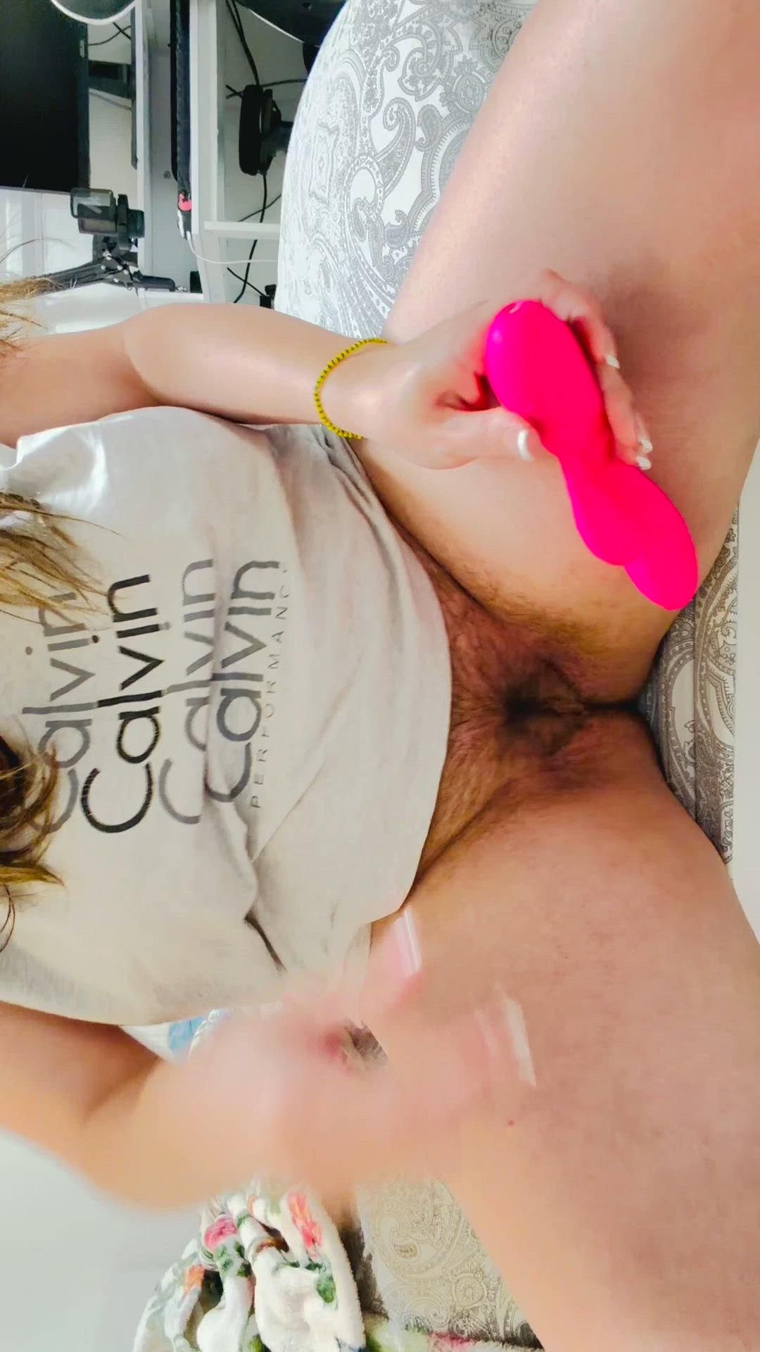 Pussy with toy