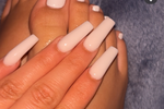 All white nails