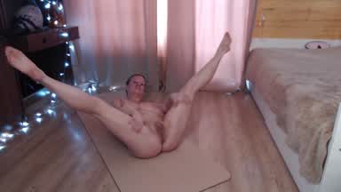 doggy and riding on floor
