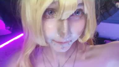 cum on face~