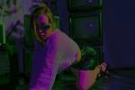in neon color