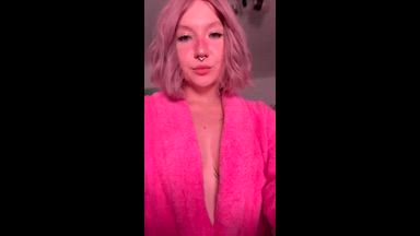 my pink bathrobe