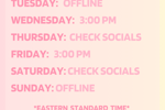 SCHEDULE