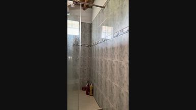 Taking a delicious shower