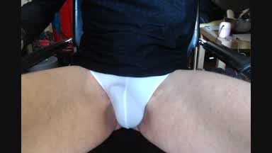 My soft cock in white briefs...