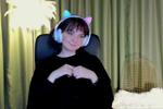 The cat is cute