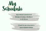 My Schedule