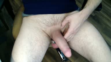 my hard cock with ballstrecher