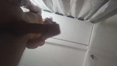 cum in the bathroom