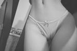 Just being sexy in blue thong