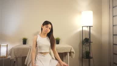 Soft Striptease with a Shy Twist