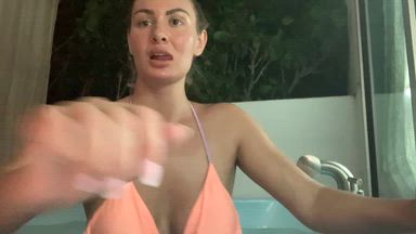 Bj in hot tub