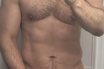 Just me... holding a towel