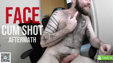 harry ✨onlyfans: onlyfans.com/h0rnyhairy_bi (no pay-per-view) ✨ — Face Cumshot Aftermath