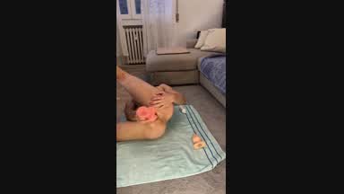 Anal Acrobats 😈 Gaping with big Dildo