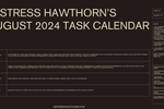 August Task Calendar