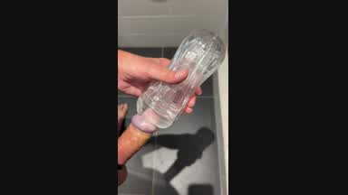 Cum in my new toy