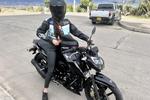 On my motorbike♥️