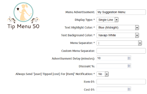 Chaturbate - mentalcex's image for Tip Menu Plus 2019 Update